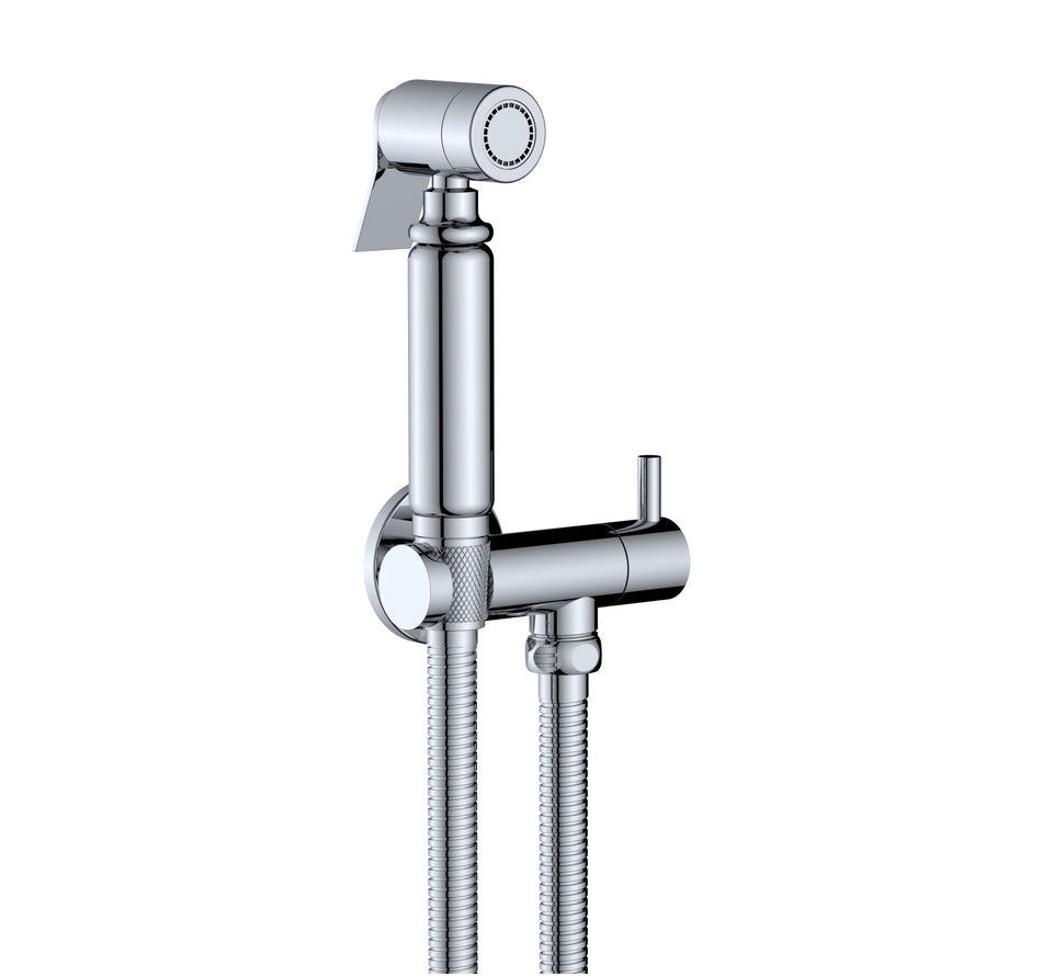 Bidetkraan - Koud Water - Handdouche - Doucheslang - Houder - Chroom