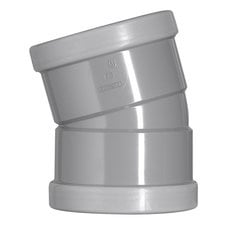 PVC Bocht Ø125mm 30°