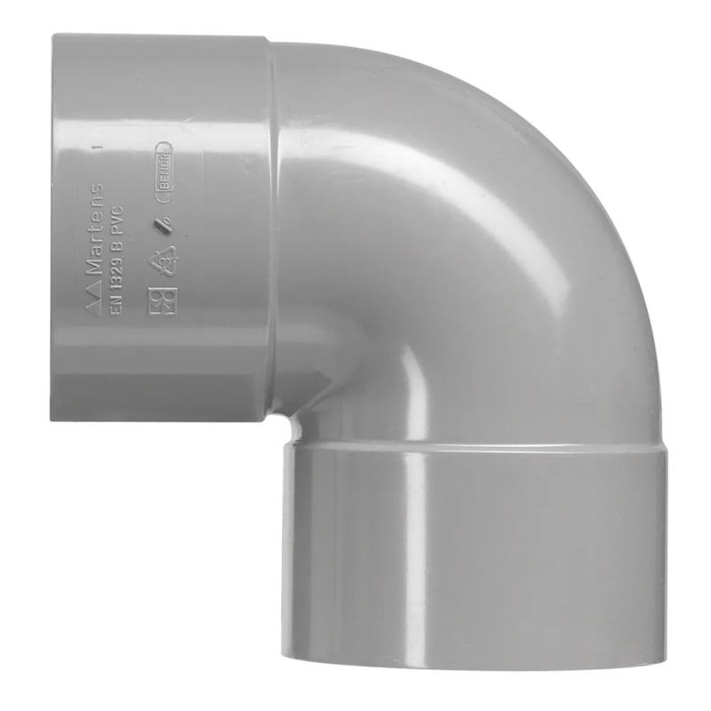 PVC Bocht Ø90mm 90°