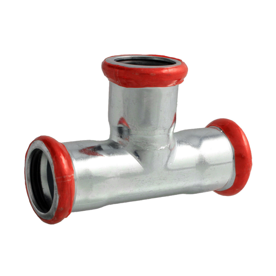 Press Staalverzinkt 'm' T-stuk 22 Mm.