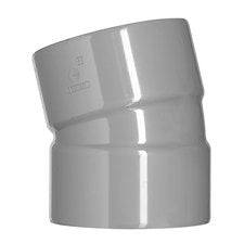 PVC Bocht Ø110mm 15° 2× mof