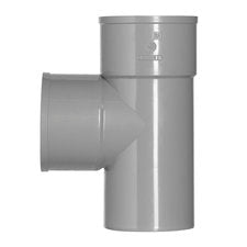 PVC T-stuk Ø125×125mm 87.5° 2× mof