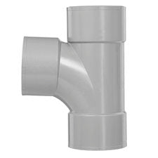 PVC T-stuk stroombocht Ø75×40mm 87.5° 3× mof