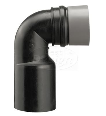 HAAS 3969 WC-aansluitbocht 90° Ø90/110