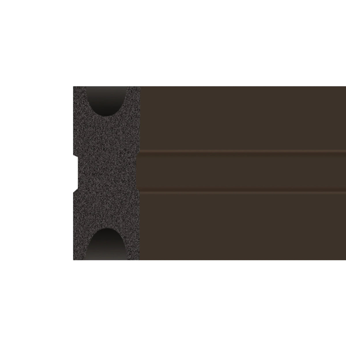 DutchLine - Composiet Onderlegbalk - Donkerbruin - 40x25