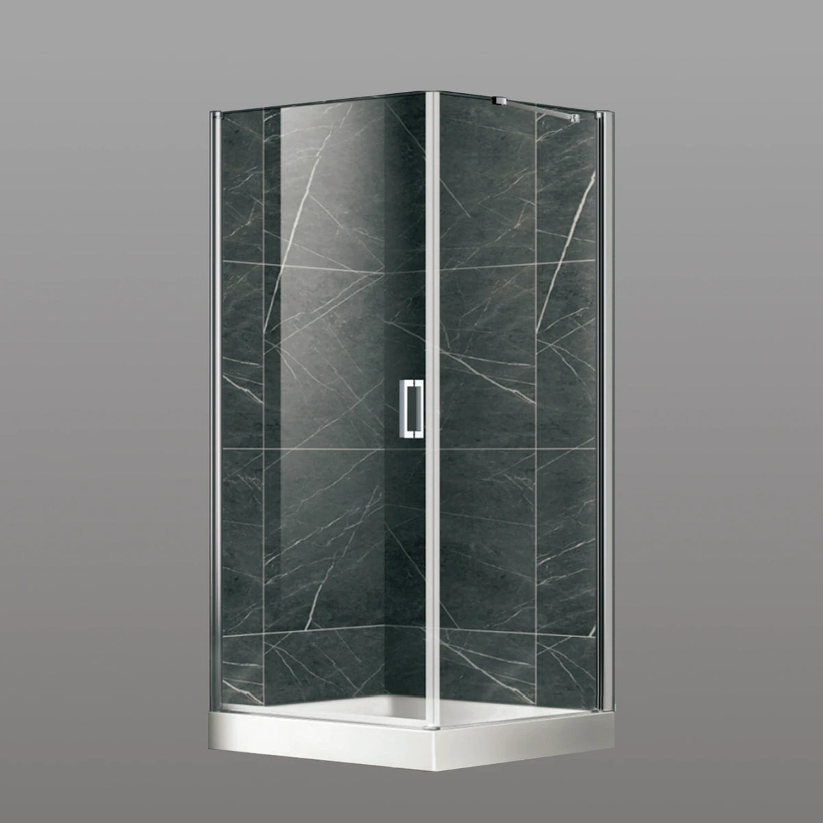 DutchLine - Douchecabine - Chroom - 900*900*2000