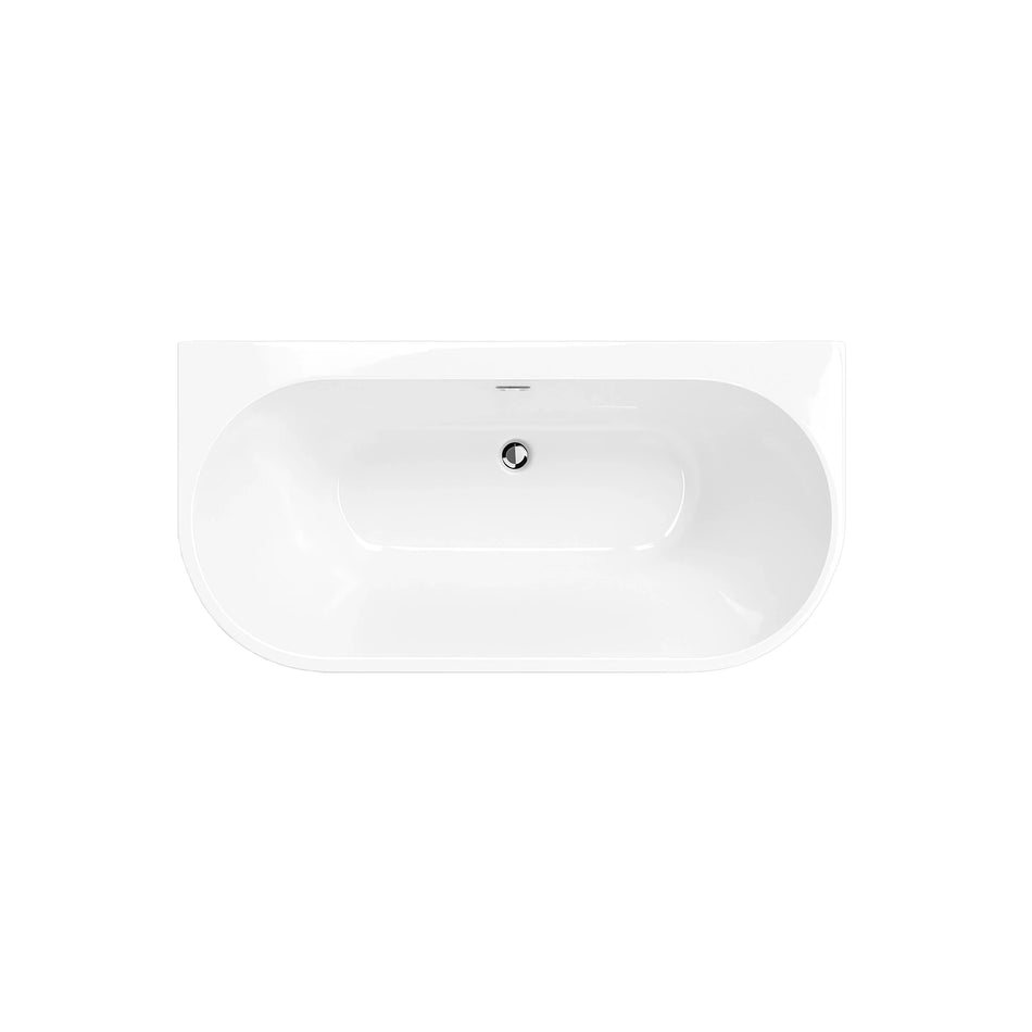 DutchLine Half-vrijstaand  Ligbad - Glans Wit - 1800x800x580