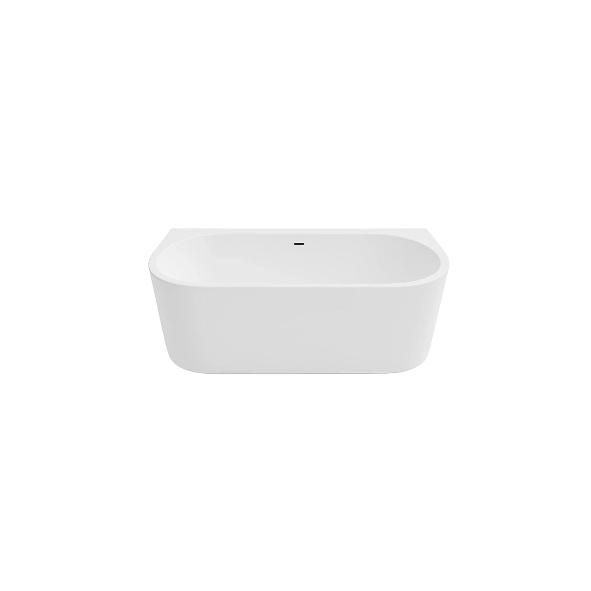 DutchLine Half-vrijstaand Ligbad - Mat Wit - 1700x750x600