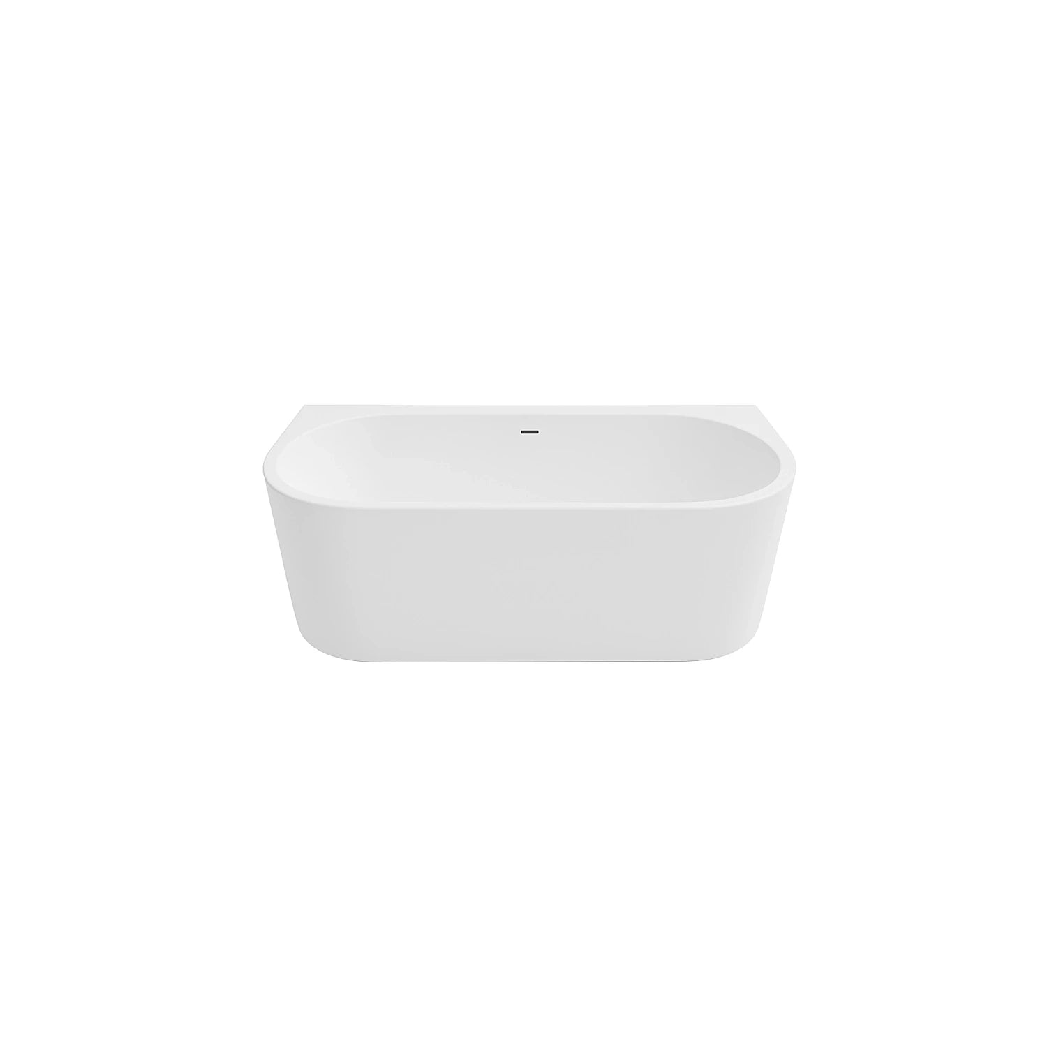DutchLine Half-vrijstaand Ligbad - Mat Wit - 1700x750x600
