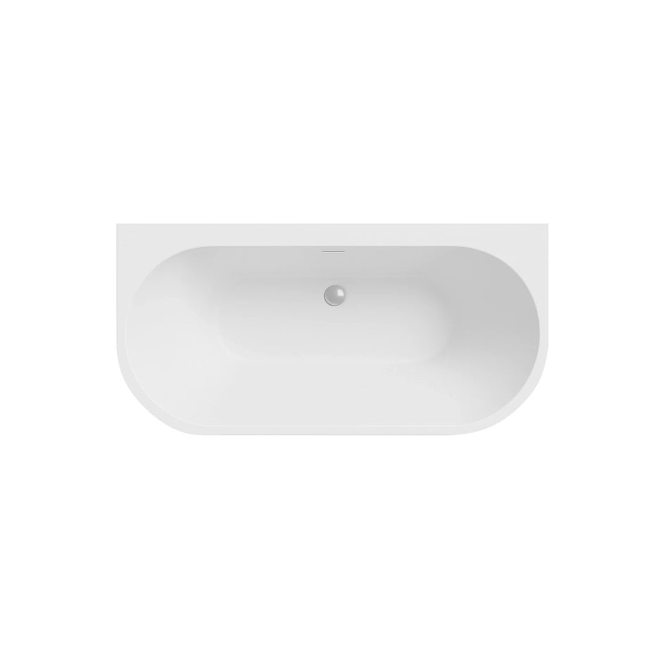 DutchLine Half-vrijstaand Ligbad - Mat Wit - 1700x750x600