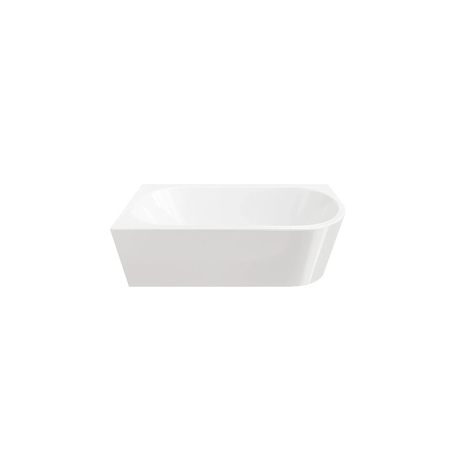 DutchLine - Half-Vrijstaand Hoekbad Links – Glans Wit – 1800x800x580