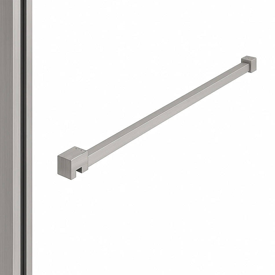 DutchLine - Profielset T.B.V. Slim Glasplaten - Muurprofiel 200cm - Stabilisatiestang 120cm