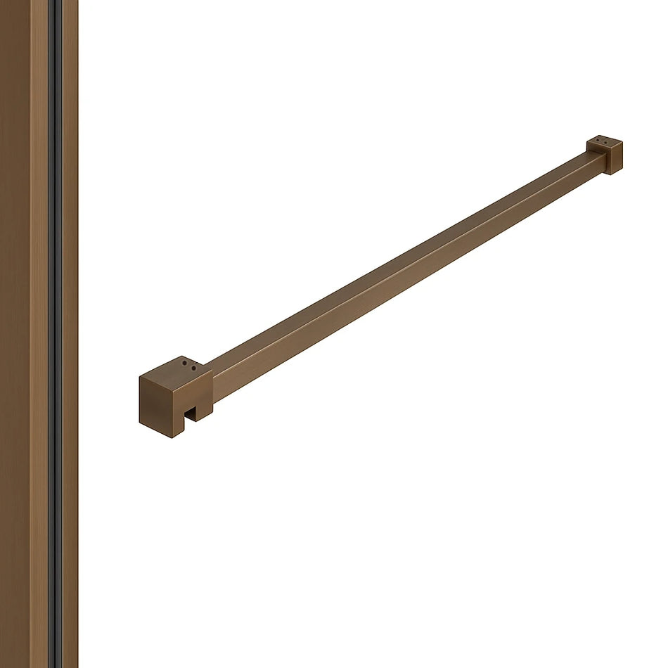 DutchLine - Profielset T.B.V. Slim Glasplaten - Muurprofiel 200cm - Stabilisatiestang 120cm