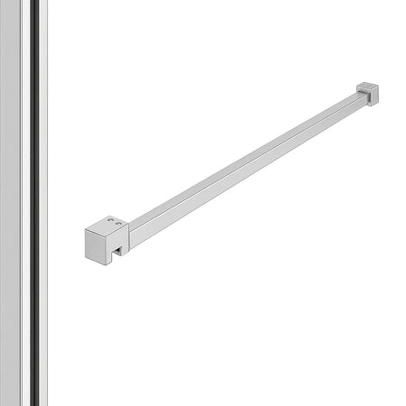 DutchLine - Profielset T.B.V. Slim Glasplaten - Muurprofiel 200cm - Stabilisatiestang 120cm