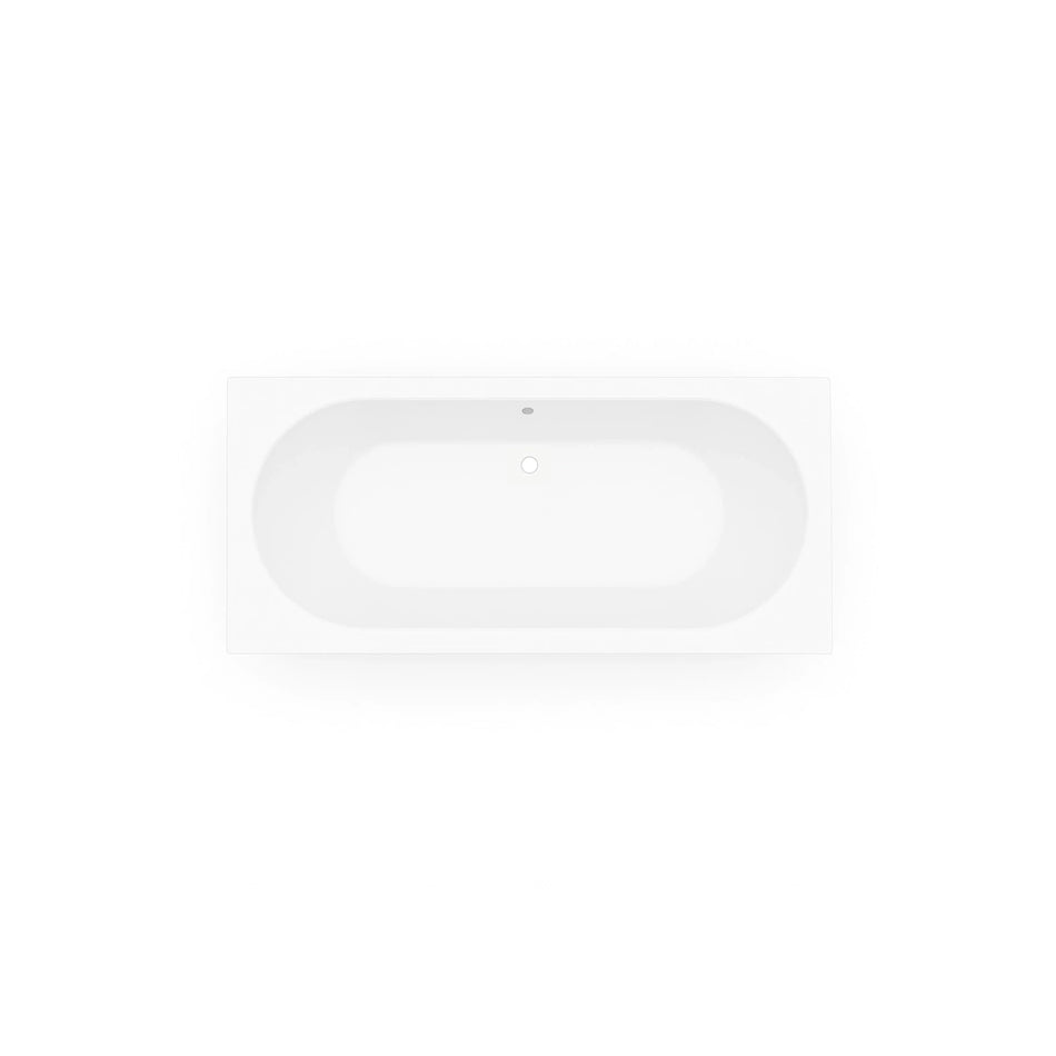 DutchLine - Drop RD - Inbouw Ligbad - Mat Wit - 1700x750x450