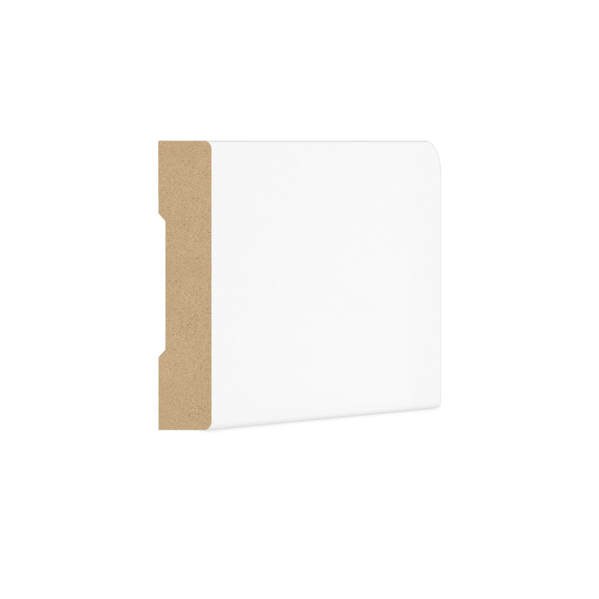 DutchLine - Rechte Koplat MDF - Wit - 70x12mm