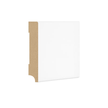 DutchLine - Rechte Plint MDF - Wit - 120x15x2440mm