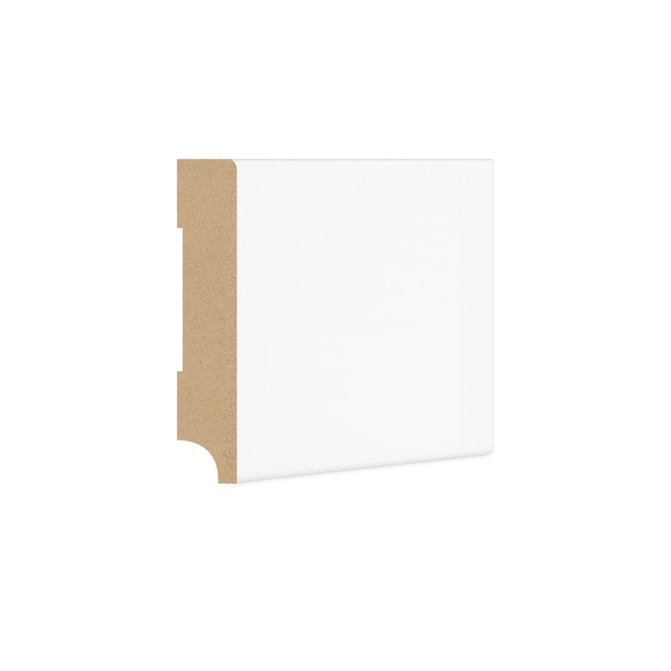 DutchLine - Rechte Plint MDF - Wit - 70x15mm