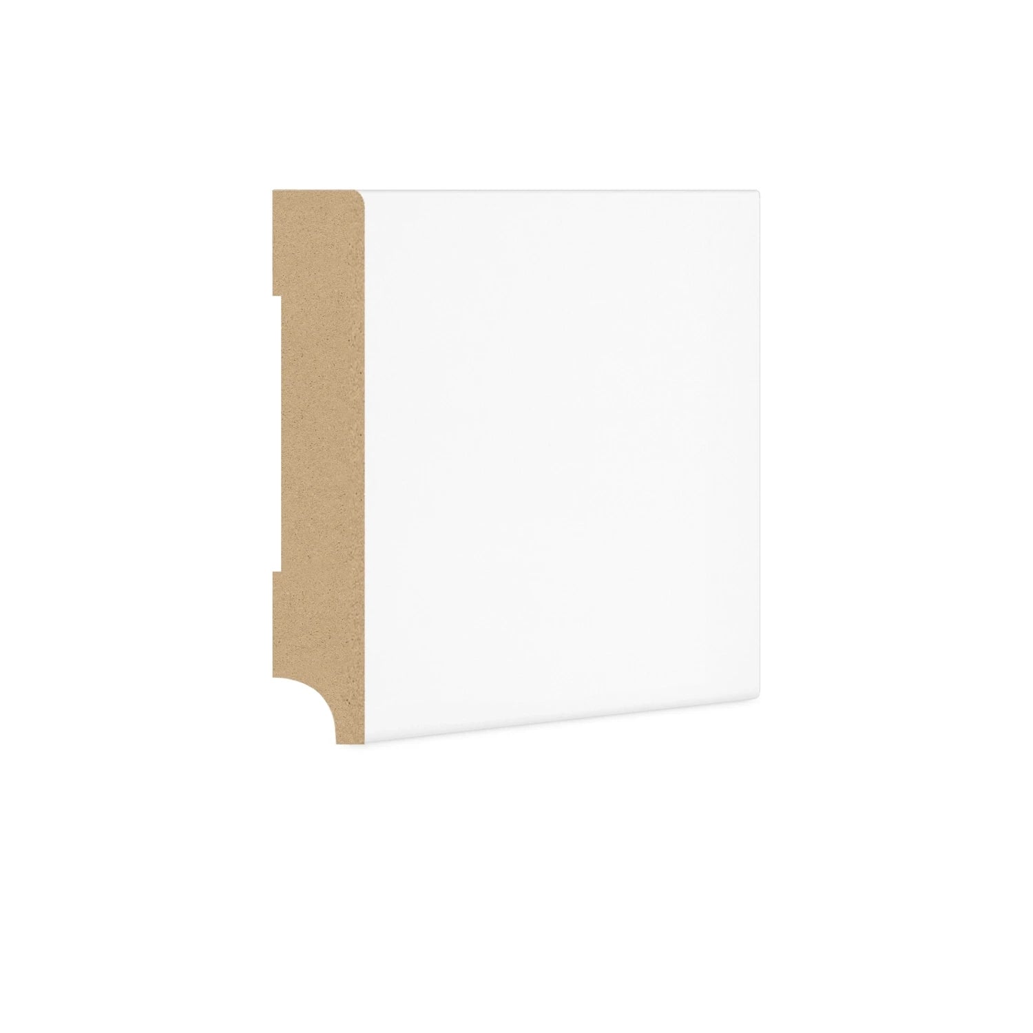 DutchLine - Rechte Plint MDF - Wit - 90x15mm
