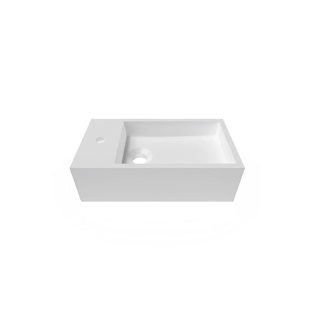 DutchLine - Solid.Surface Fontein - Mat Wit Links - 360x180x120mm