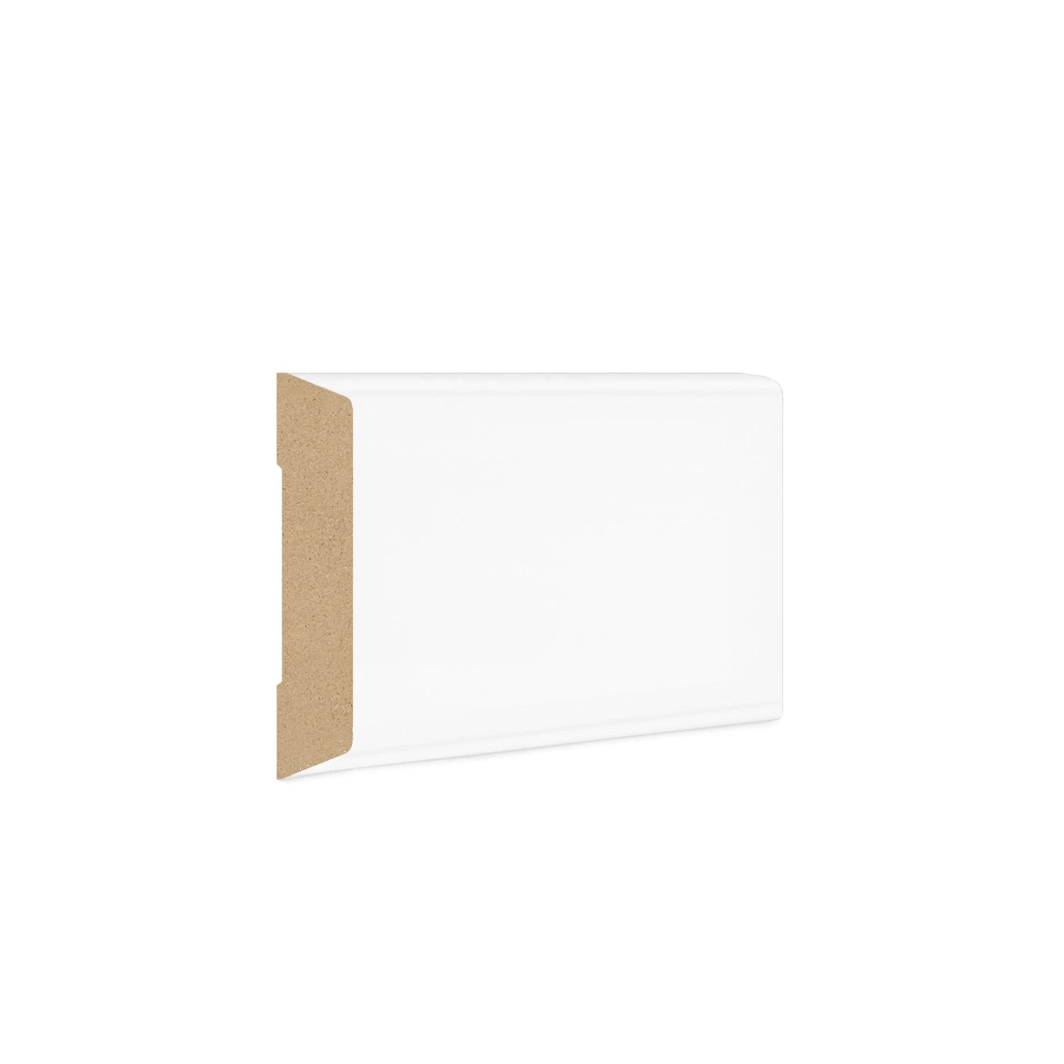 DutchLine - Trapeze Koplat MDF - Wit - 43x12mm