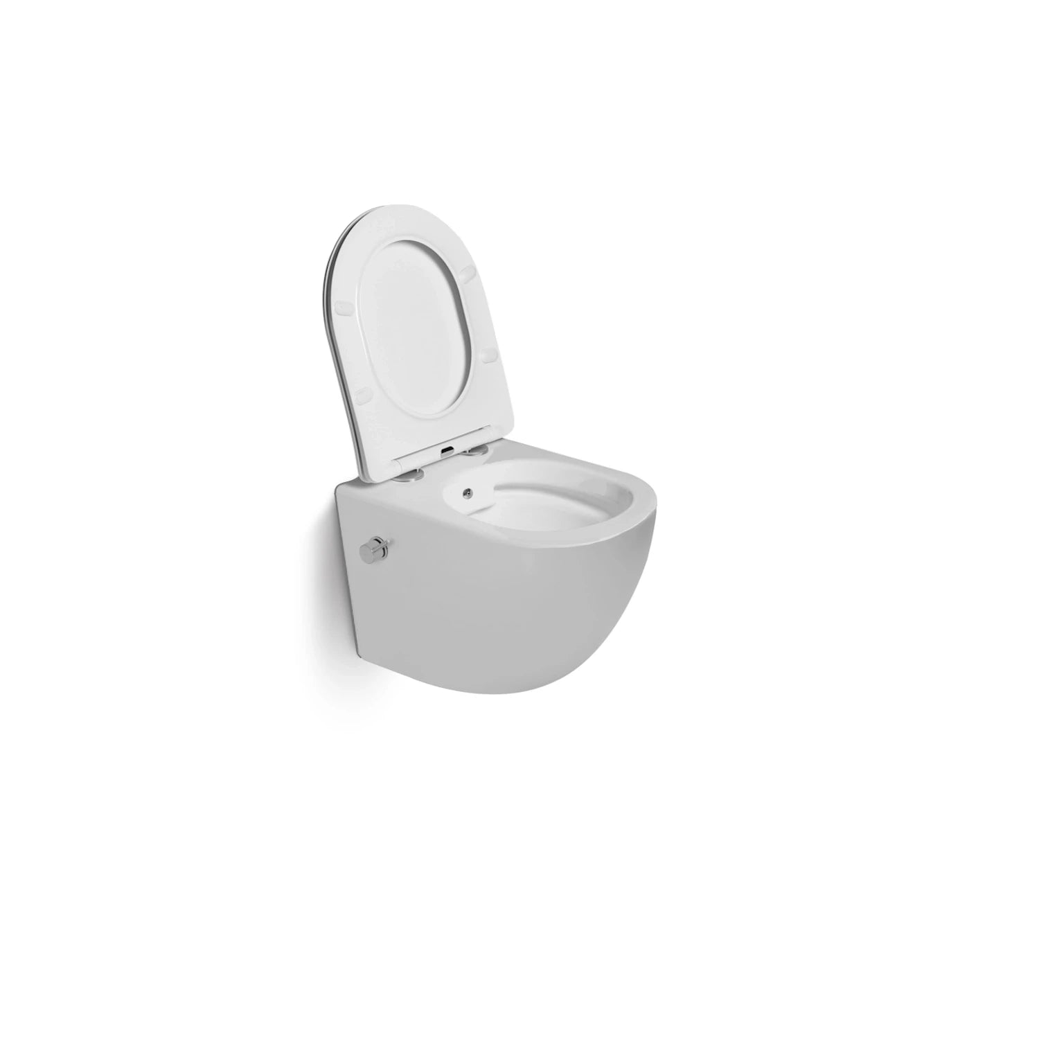 DutchLine - Wandcloset  - Glans Wit - Luccio Rimless Ondiep Met Bidetkraan-functie