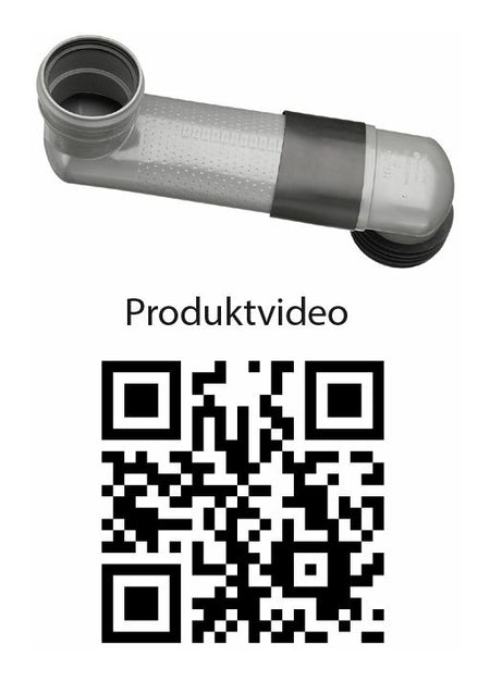 HAAS 3983 WC-sprongbocht Ø90/110 horizontaal – verstelbaar 150-350 mm