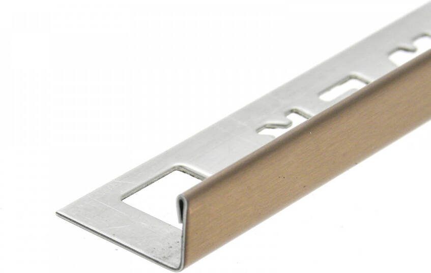 Ox Rvs rose goud geborsteld 11x2700mm