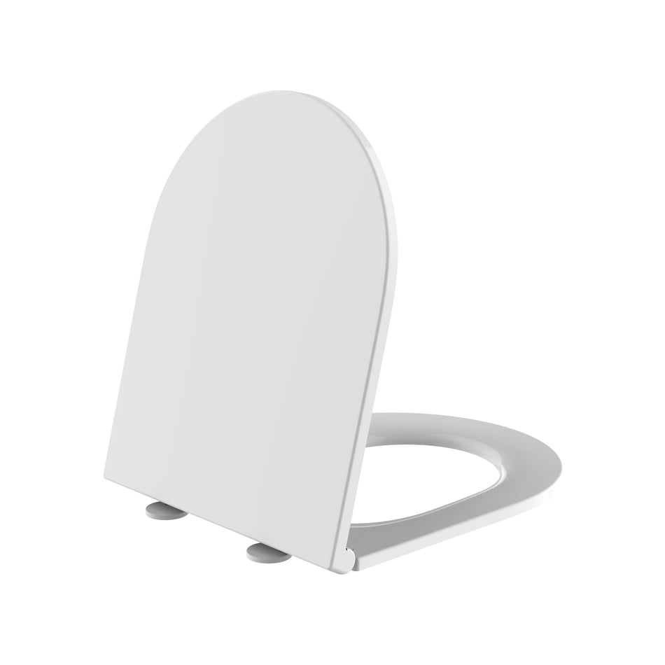 Premium WC-Zitting - Slim Design - Soft Close - Quick Release - Topfix - Duroplast - RVS Scharnieren - Glanzend Wit