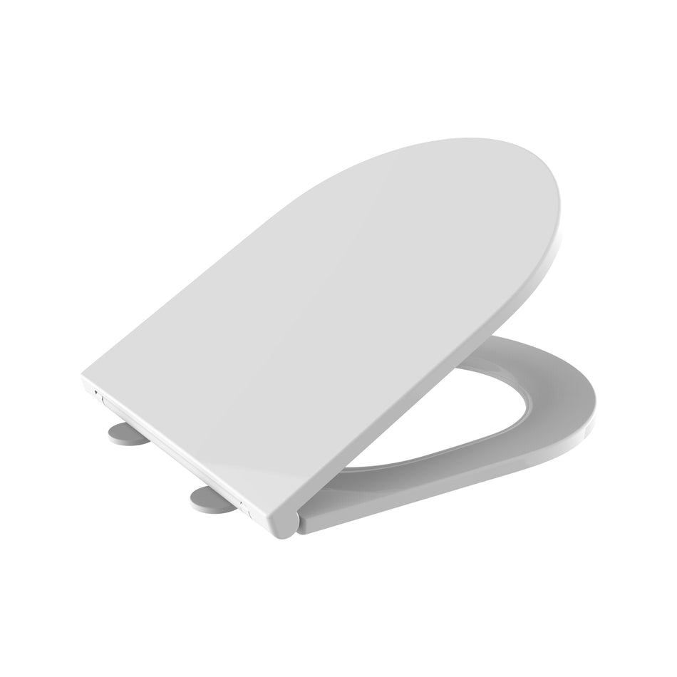 Premium WC-Zitting - Slim Design - Soft Close - Quick Release - Topfix - Duroplast - RVS Scharnieren - Glanzend Wit