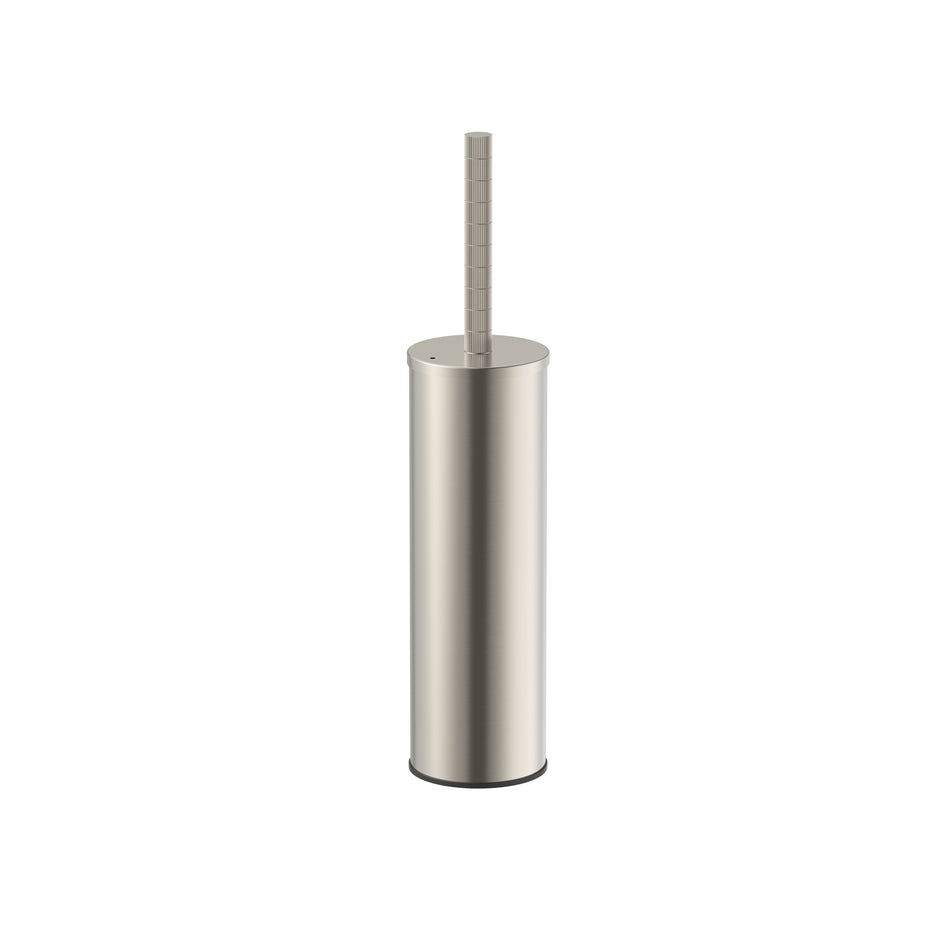 Toiletborstel Met Houder - Greep Met Verfijnde Ribbelstructuur - Hangend En Staand - Met Kunststof Binnenpot