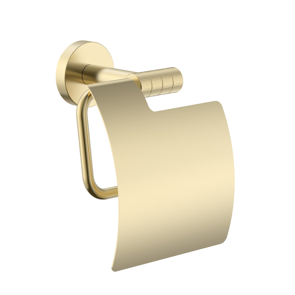 Toiletrolhouder Met Klep - Afwerking Met Verfijnde Ribbelstructuur