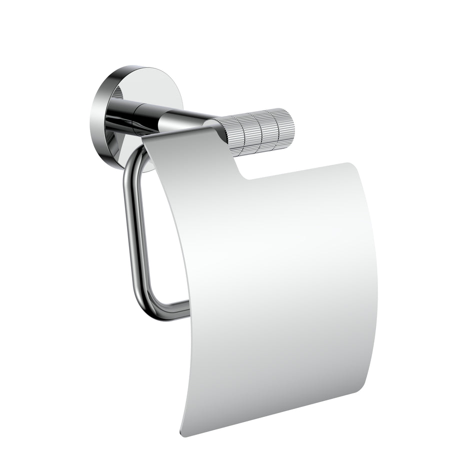 Toiletrolhouder Met Klep - Afwerking Met Verfijnde Ribbelstructuur