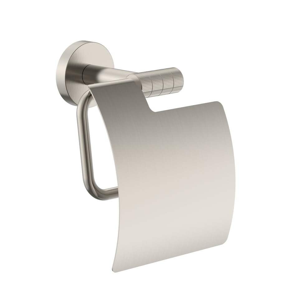 Toiletrolhouder Met Klep - Afwerking Met Verfijnde Ribbelstructuur