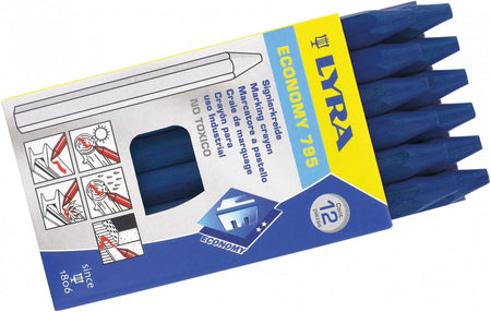 Lyra Economy 795 Vetkrijt Blauw (12x)