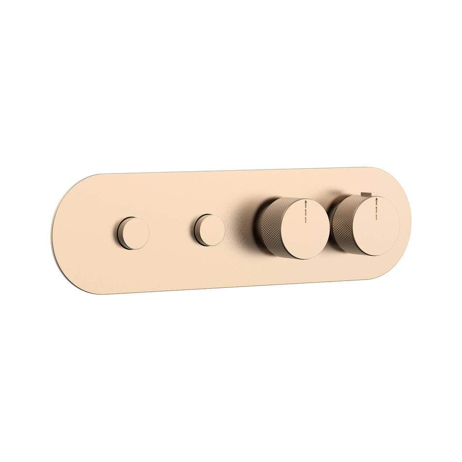 DutchLine - 2 Weg Push Thermostatische Afbouwdeel